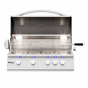 Summerset Sizzler PRO Series 32" 4-burner Built-in Natural Gas with Rear Infrared Burner